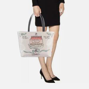 ✨ Rare ✨ Kate Spade New York Wedding Bells Cake Francis tote bag purse for bride